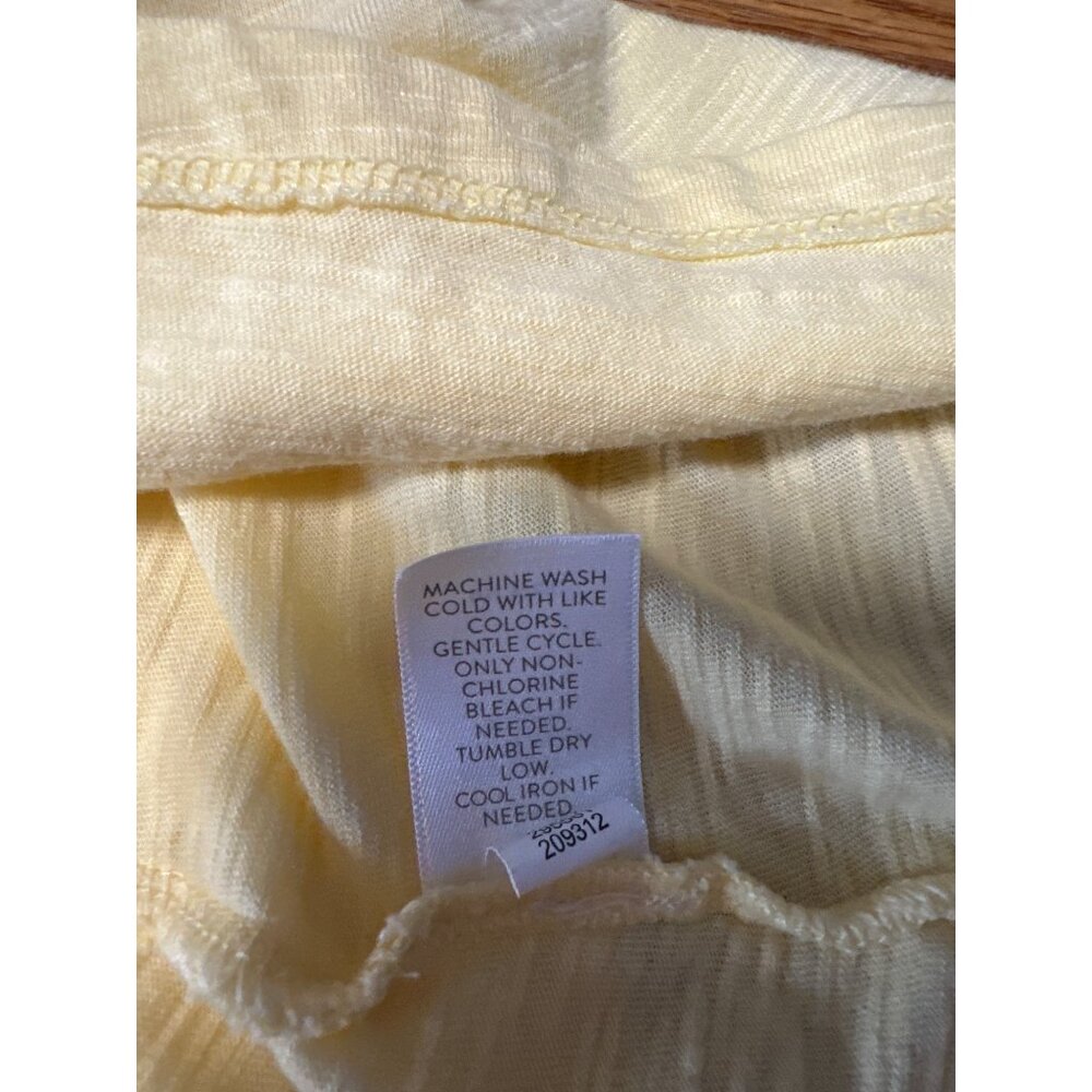J. Jill Women's Yellow Collared Sleeveless Button-Down Shirt Top XL - Picture 7 of 9